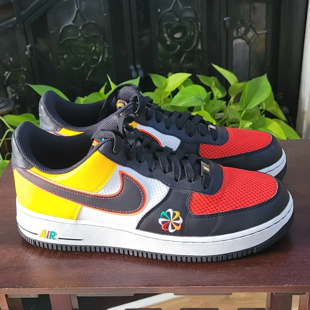 Nike Air Force 1 Low Sunburst Mens Sneakers CK9282-100 - Picture 3 of 9